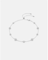 Swarovski - Una Angelic Necklace, Round Cut, Double Sided Motifs, Rhodium Plated - Lyst