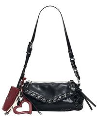 Desigual - Piccola Borsa Con Occhielli Nera - Lyst