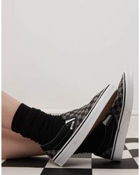 Vans - – sneaker zum hineinschlüpfen mit schachbrettmuster - Lyst