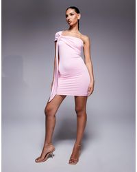 Aria Cove - – doppellagiges, anschmiegsames bodycon-minikleid - Lyst