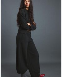 Stradivarius - Soft-Touch Barrel Jogger Trousers - Lyst