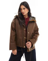 Barbour - Re-Engineered Inez Wax Hooded Jacket - Lyst