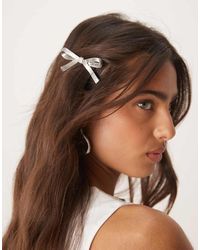 ASOS - Barrette Haarspeld Met Strikje - Lyst