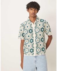 Abercrombie & Fitch - Short Sleeve Knit Citrus Print Polo - Lyst