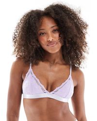Cotton On - Cotton On Everyday Lace Triangle Padded Bralette - Lyst