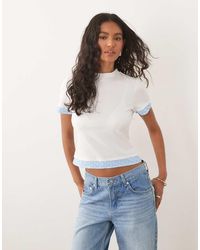 ASOS - Short Sleeve Double Layer Top - Lyst