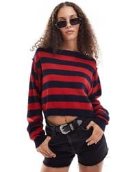 Free People - Maglione A Righe Con Scollo A Barchetta - Lyst