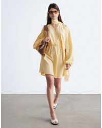 & Other Stories - Wrap Mini Dress With Scarf Detail - Lyst