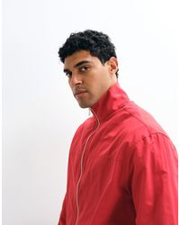 ASOS - Boxy Oversized Zip Through Funnel Neck Jacket - Lyst