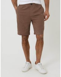 Threadbare - Linen Blend Chino Shorts - Lyst