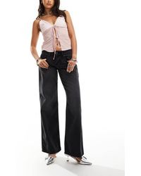 Motel - Parallel Jeans Met Lage Taille - Lyst