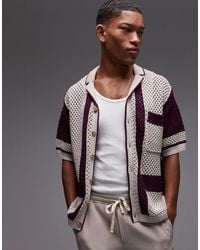 TOPMAN - – gehäkeltes relaxed-fit-polohemd - Lyst