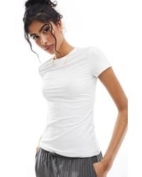Abercrombie & Fitch - Camiseta blanca mate suave - Lyst