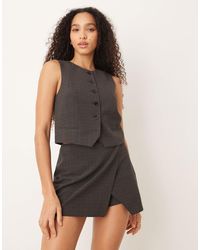 Mango - – stuard – elegante, karierte weste - Lyst