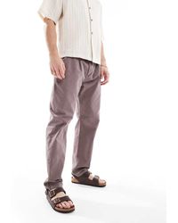 Brave Soul - Wide Leg Cotton Chino Trousers - Lyst