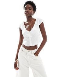Cotton On - Cap Sleeve Button Through Shirt - Lyst