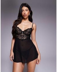 Ann Summers - Iris Babydoll And Lingerie Thong Set - Lyst
