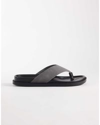ASOS - Chanclas Negro Carbón Clásicas De -Gris - Lyst