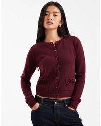 Hollister - Fy Cloud Bow Pocket Cardigan - Lyst