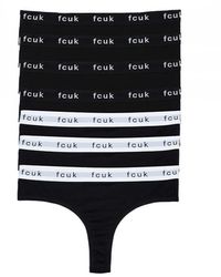 French Connection - 7 Pack Cotton Fcuk Ladies Thongs - Lyst