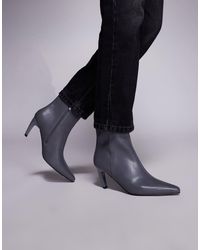 SIMMI - Simmi London Lorenzo Heeled Mid Ankle Boots - Lyst
