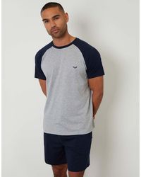 Threadbare - Raglan Short Sleeve Top & Shorts Lounge Set - Lyst