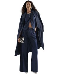 River Island - Wide Leg Tie Front Jeans - Lyst