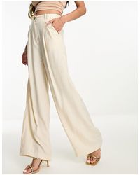 Style Cheat - Pantaloni a fondo ampio crema - Lyst
