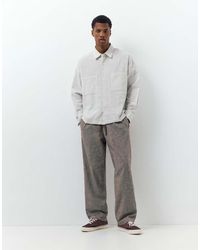 Pull&Bear - Broek Van Linnenmix - Lyst