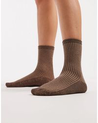 Pieces - Glitter Socks - Lyst