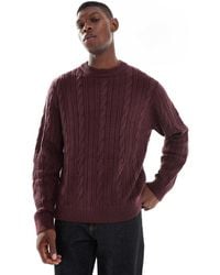 JJ Rebel - Cable Knit Jumper - Lyst