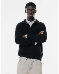 Pull&Bear - Quarter-Zip Sweater - Lyst