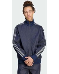 adidas Originals - Firebird Adicolor Raw Denim Track Top - Lyst