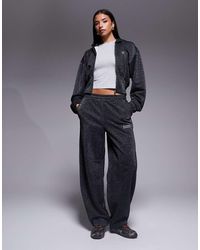ASOS - Weekend Collective Co-ord Zip Though Wide Leg jogger With Metallic Thread - Lyst