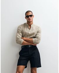 ASOS - Tailored Linen Rich Regular Shorts - Lyst