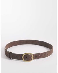 ASOS - Faux Suede Square Buckle Waist And Hip Jeans Belt - Lyst