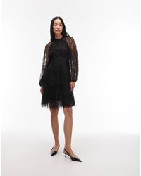 & Other Stories - Long Sleeve Lace Mini Dress - Lyst