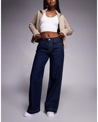 Princess Polly - Jankins Mid Rise Cinch Buckle Detail Straight Leg Jeans - Lyst