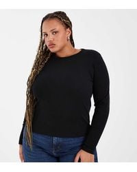 Vero Moda - Long Sleeve Baby Rib Top - Lyst