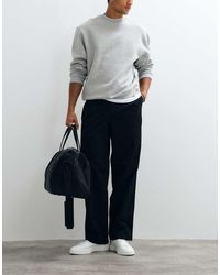 Calvin Klein - Cotton Trousers With Front Pleat - Lyst