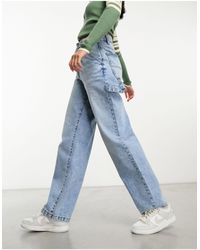 Cotton On - Cotton on - jeans comodi a fondo ampio lavaggio chiaro - Lyst