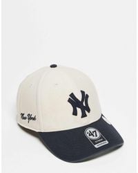 '47 - Ny Yankees Clean Up Cap With Contrast Peak Detail - Lyst