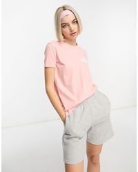 Lacoste - T-shirt slim fit chiaro con logo sul petto - Lyst