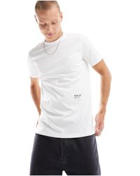 Replay - Camiseta blanca con logo - Lyst
