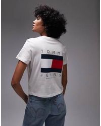 Tommy Hilfiger - Flag Logo Backprint T-shirt - Lyst