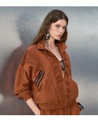 adidas Originals x ASOS - Track Jacket With Pleated Panels - Lyst