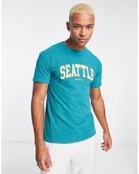 Kavu - Seattle - t-shirt avec imprimé universitaire sur le devant - Lyst