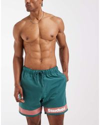 ASOS - Halflange Zwemshort Met Placement-Print - Lyst