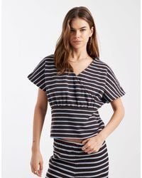 ASOS - Short Sleeve Wrapped Cinched Co-ord Top - Lyst