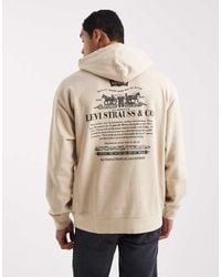 Levi's - Logo Back Print Relaxed Fit Hoodie - Lyst